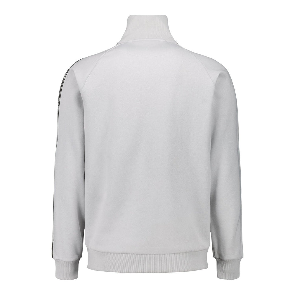 Mens Tape Zip Sweatshirt Grey