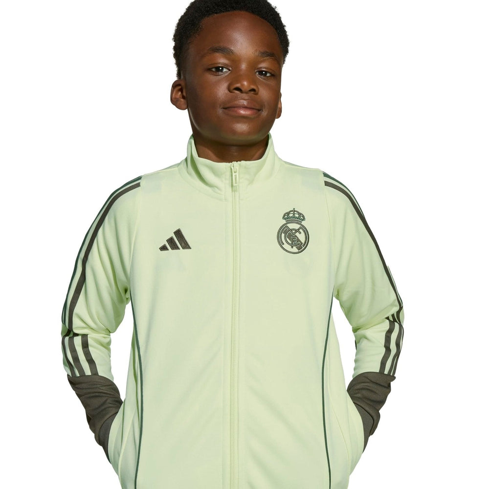 Kids adidas Training Tracksuit 25/26 Lime Green/ Dark Olive