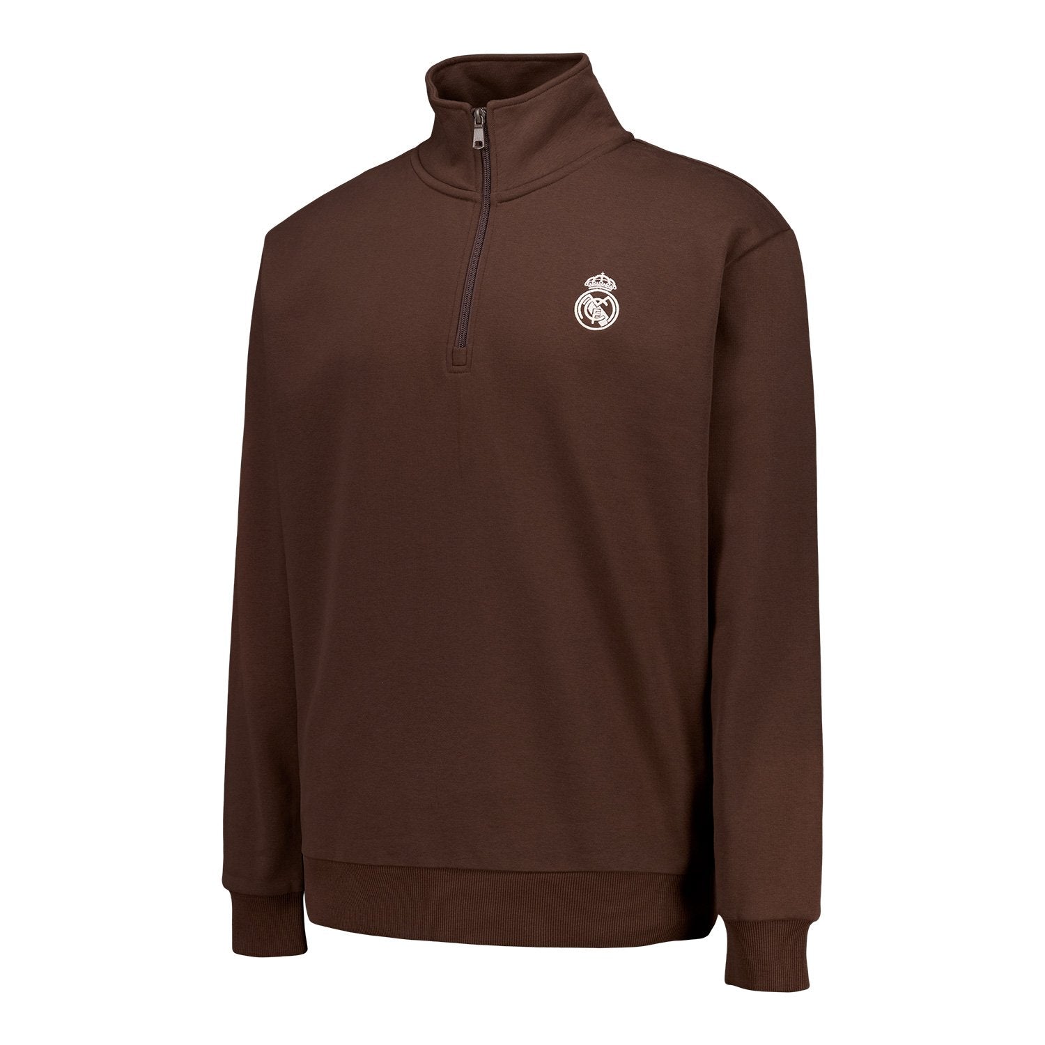 Mens Classic Zip Sweatshirt Brown