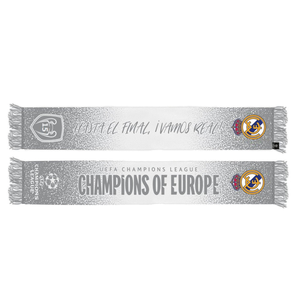 UCL Champions Of Europe Scarf Silver