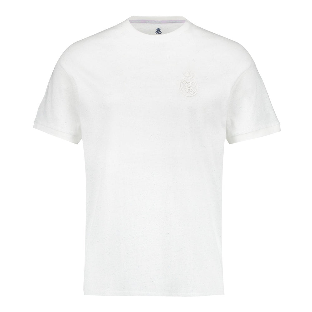 Mens Pastel Cotton Nep T-Shirt Off White Real Madrid