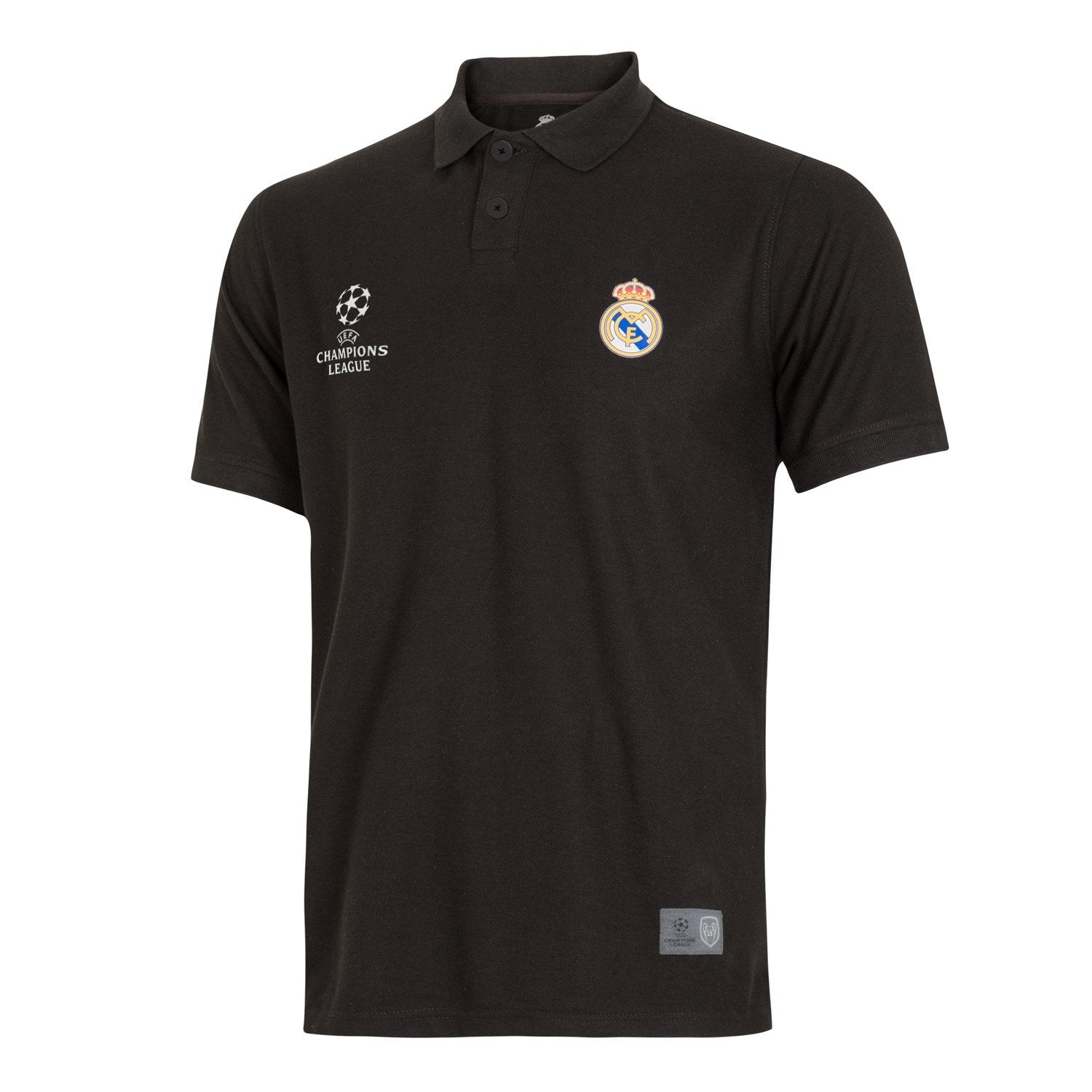 Mens Polo Shirt Black | UEFA Champions League 15