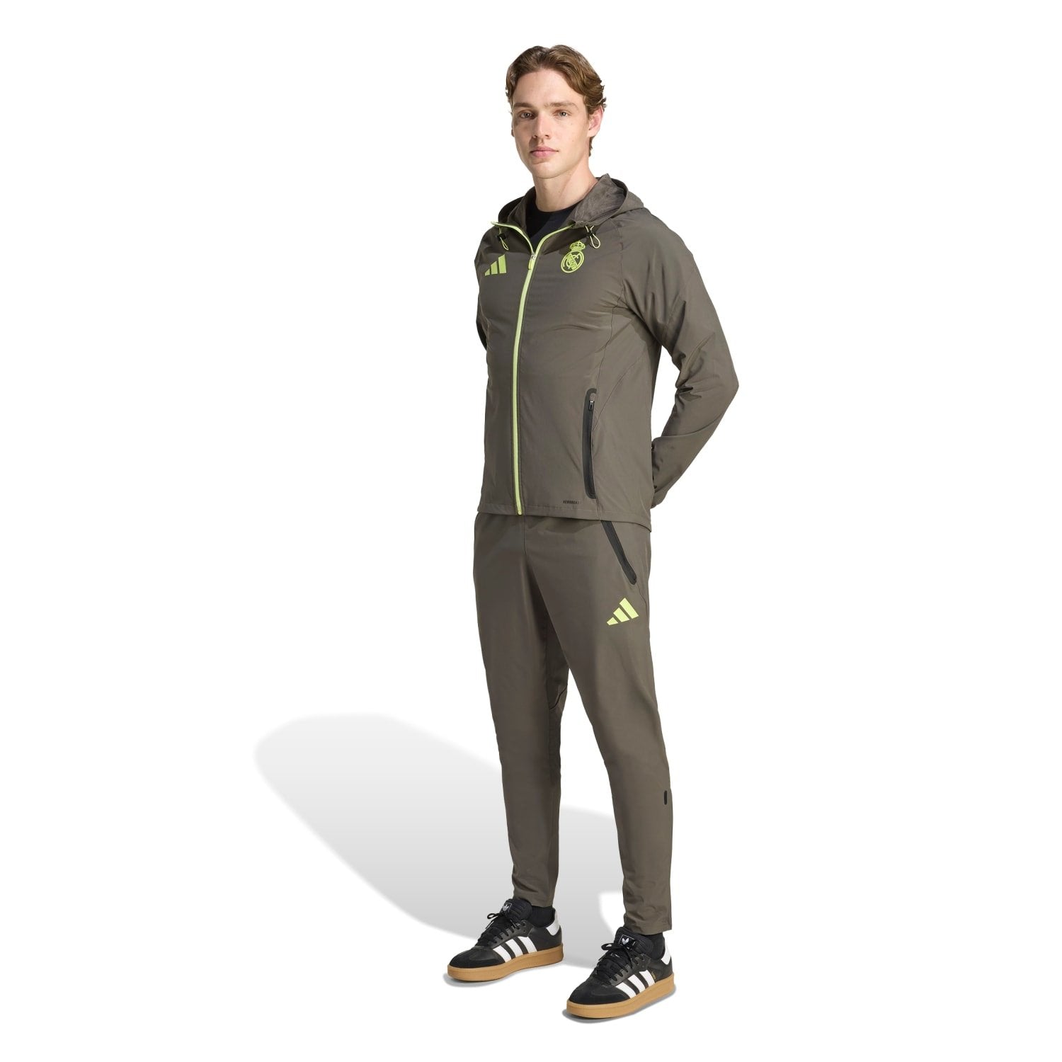 Mens Tiro Vis Tech Competition Trousers Grey/Lime Green