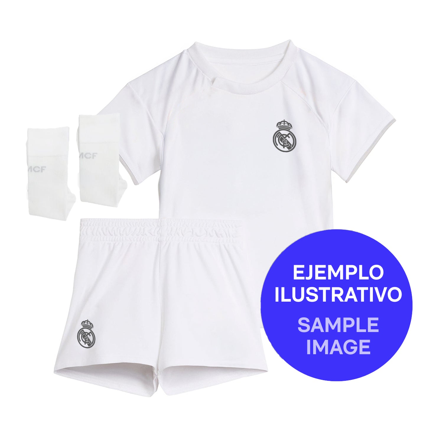 Conjunto Infantil Primera Equipación Blanca 26/27