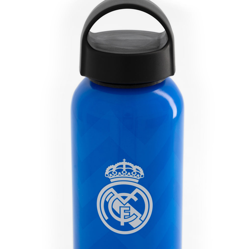 Aluminium Bottle 600ml Blue/White