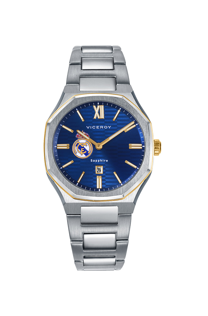 Reloj Niño con Correa Dorada de Acero y Acabado Plateado Viceroy