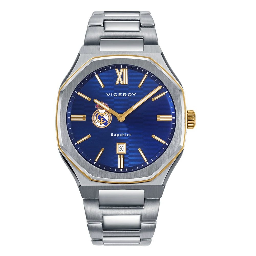 Man Steel Gold Bracelet Watch Silver Viceroy