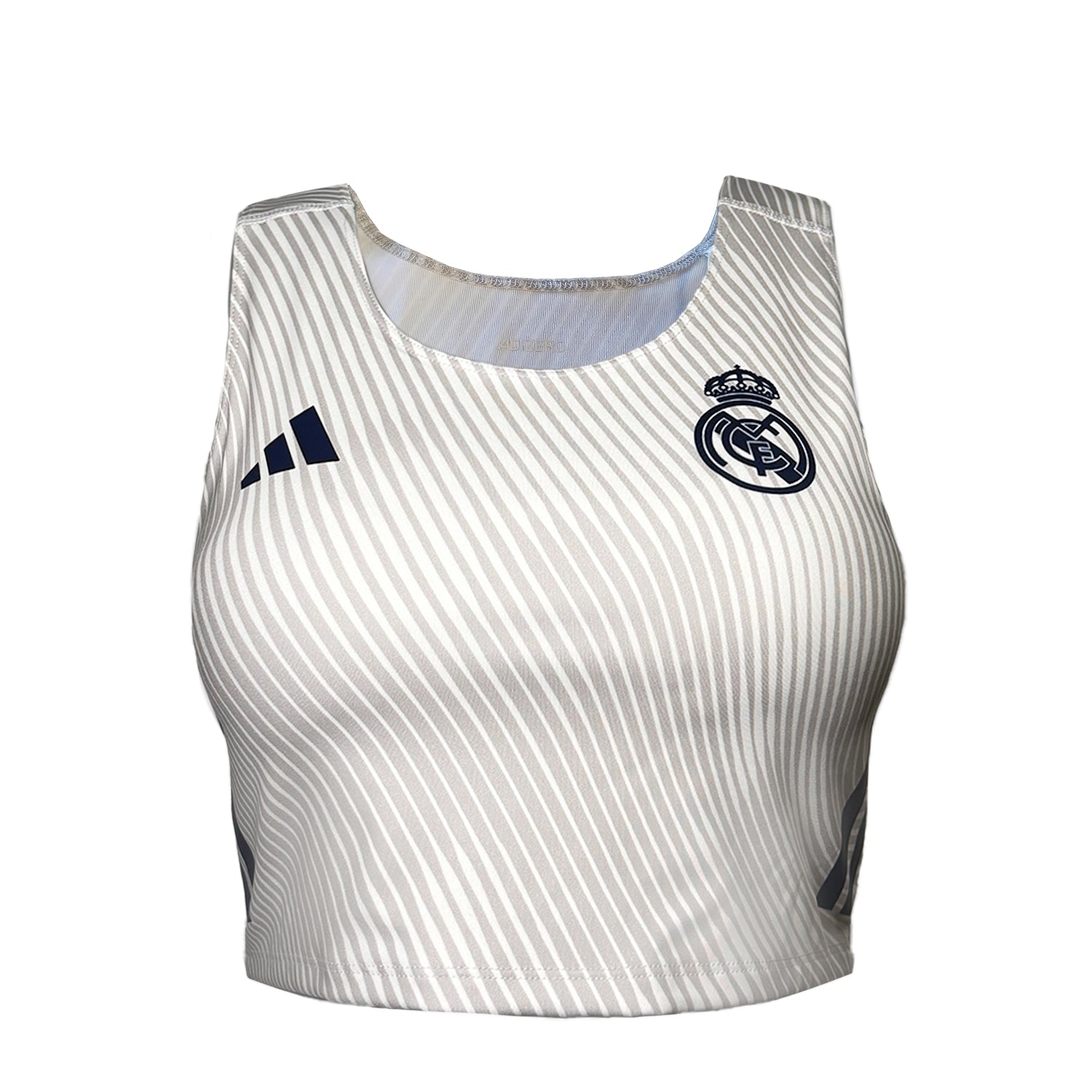 Womens adidas Running Crop Shirt White